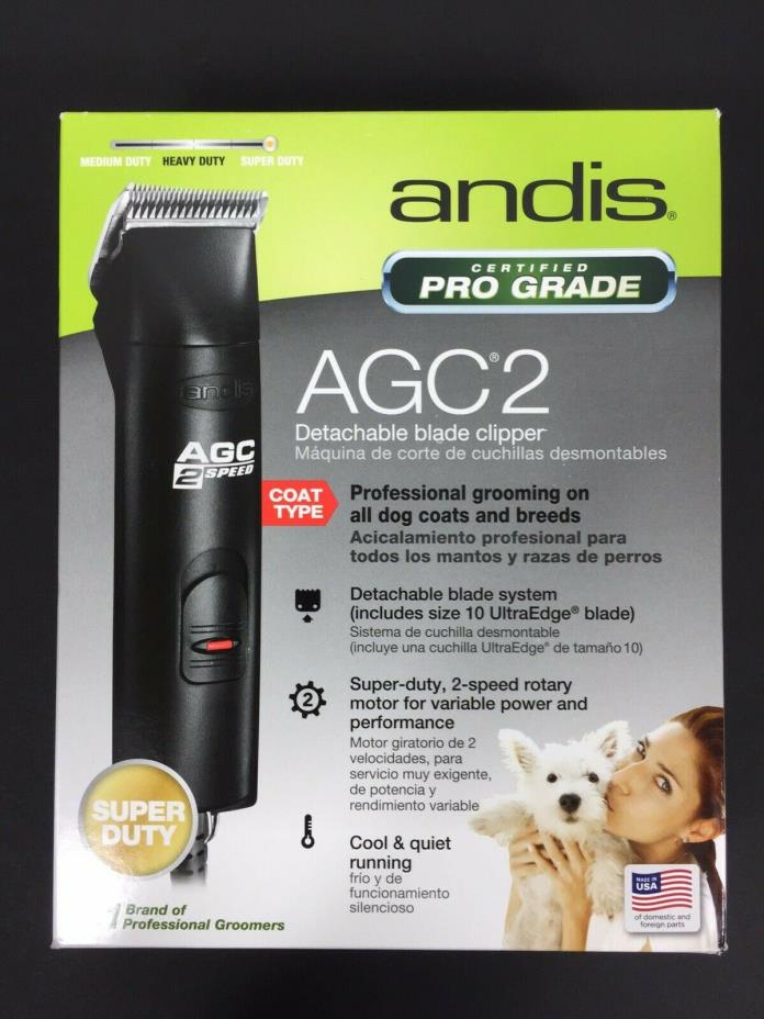 Andis ProClip AGC2 Super 2-Speed+ Detachable Blade Pet Clipper 22360