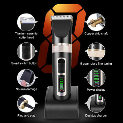 Dog Cat Hair Trimmer Electrical Pet Clipper Cutter Grooming Machine Rechargeable