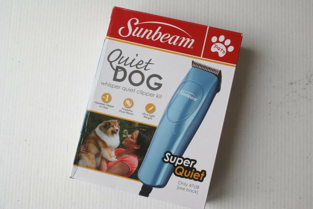 Sunbeam Super Quiet DOG Clipper Kit + Bonus Claw/Nail Clippers/Trimmers/Scissors