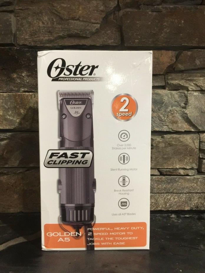 Oster Golden A5 Two Speed Animal Grooming Clipper Detachable #10 Blade