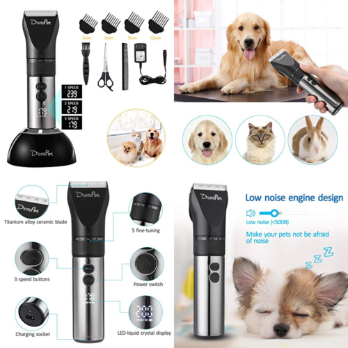 Dog Electric Clipper Pet Shaver Cats Grooming Trimmers Professional Rechargeable