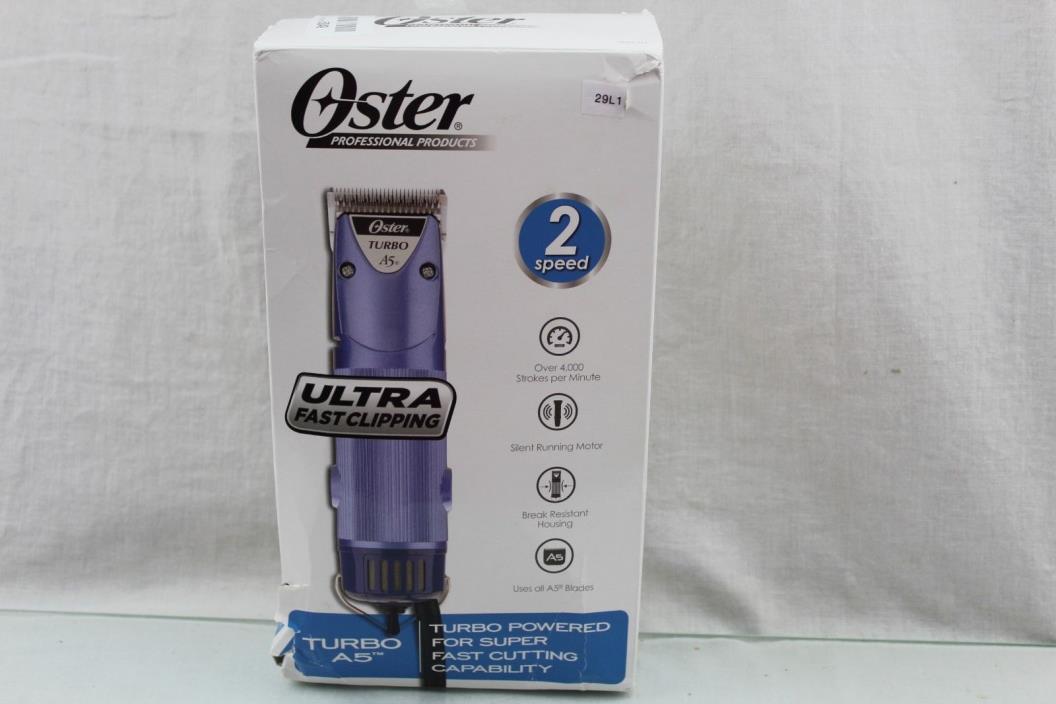 Oster Turbo A5 2 Speed Professional Dog Cat Animal Clipper with 10 Blade 31W1