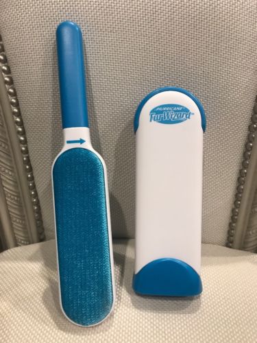 Hurricane Fur Wizard Lint Brush Wand Hair Removal As Seen On TV&Cleaning Sleeve