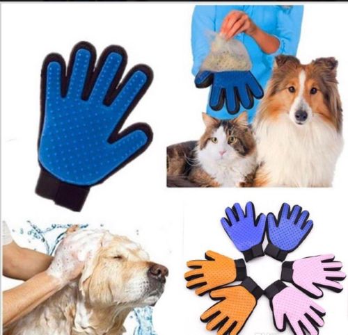 Pet Grooming Glove Deshedding Brush Glove Left  Right For Cat Dog Long Short Fur