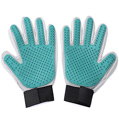 Garrein Pet [Upgrade 259 Tips Version] Grooming Glove-Gentle Massage Tool with