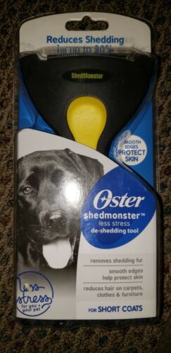 Oster SHEDMONSTER DOGS Less Stress De-Shedding Tool for SHORT COATS SMOOTH EDGES