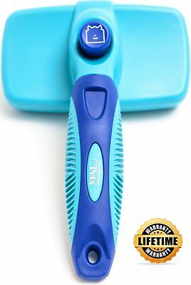 CleanHouse Dog and Cat Hair Brush -  No More Shedding | Easy Self-Cleaning Bu...