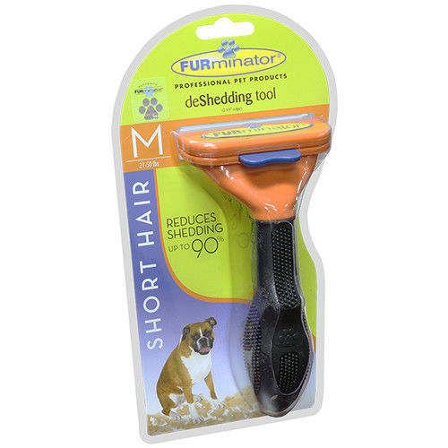 FURminator DeShedding Tool for Medium Dogs with Short Hair (21-50 lbs)