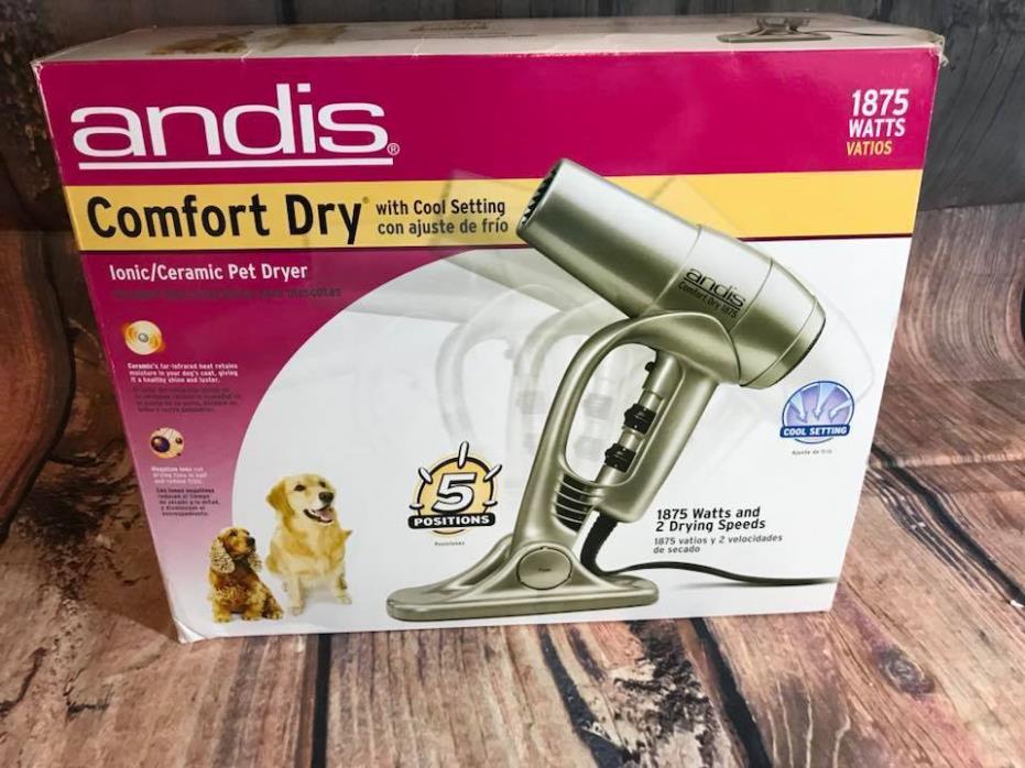 Andis Comfort Dry Ionic Ceramic Pet Dryer NEW NIB Grooming dog cat