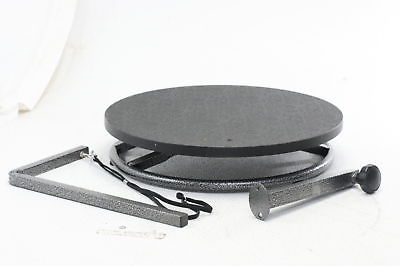 Pet Edge Master Equipment Round Pet Grooming Table Rotatable Black 18in Diameter