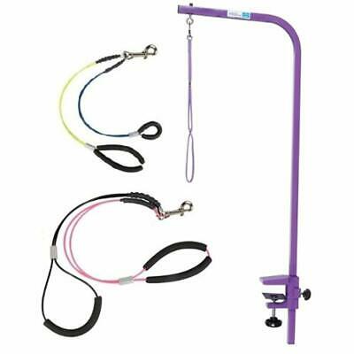 Downtown Pet Supply Grooming Arm With Clamp (36" Adjustable Arm-PURPLE) And