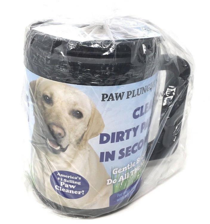 ?? NEW SEALED Paw Plunger Large Black For 75-LB Big Dogs Portable Paw Washer ??
