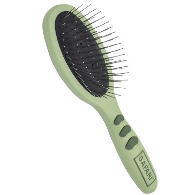 Safari Wire Pin Brush Small | Plastic Handle | General Grooming Tool for Dogs