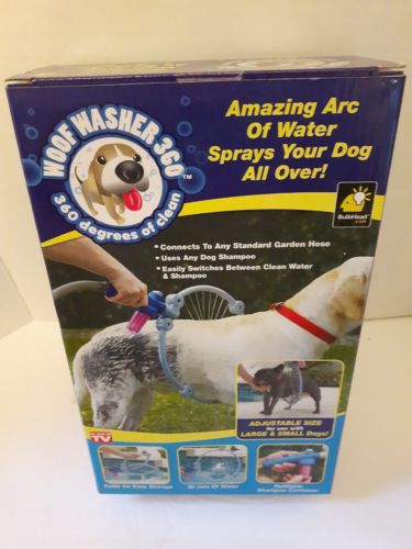 dog Woof washer 360 as seen on TV connects to garden hose adjustable