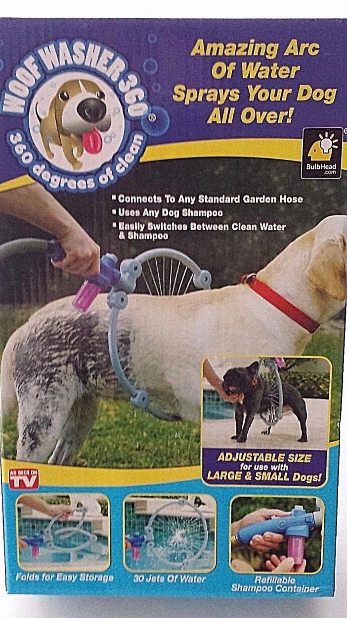 Woof Washer Pet 360 Adjustable Foldable Dog Shower Sprayer Bathing Garden