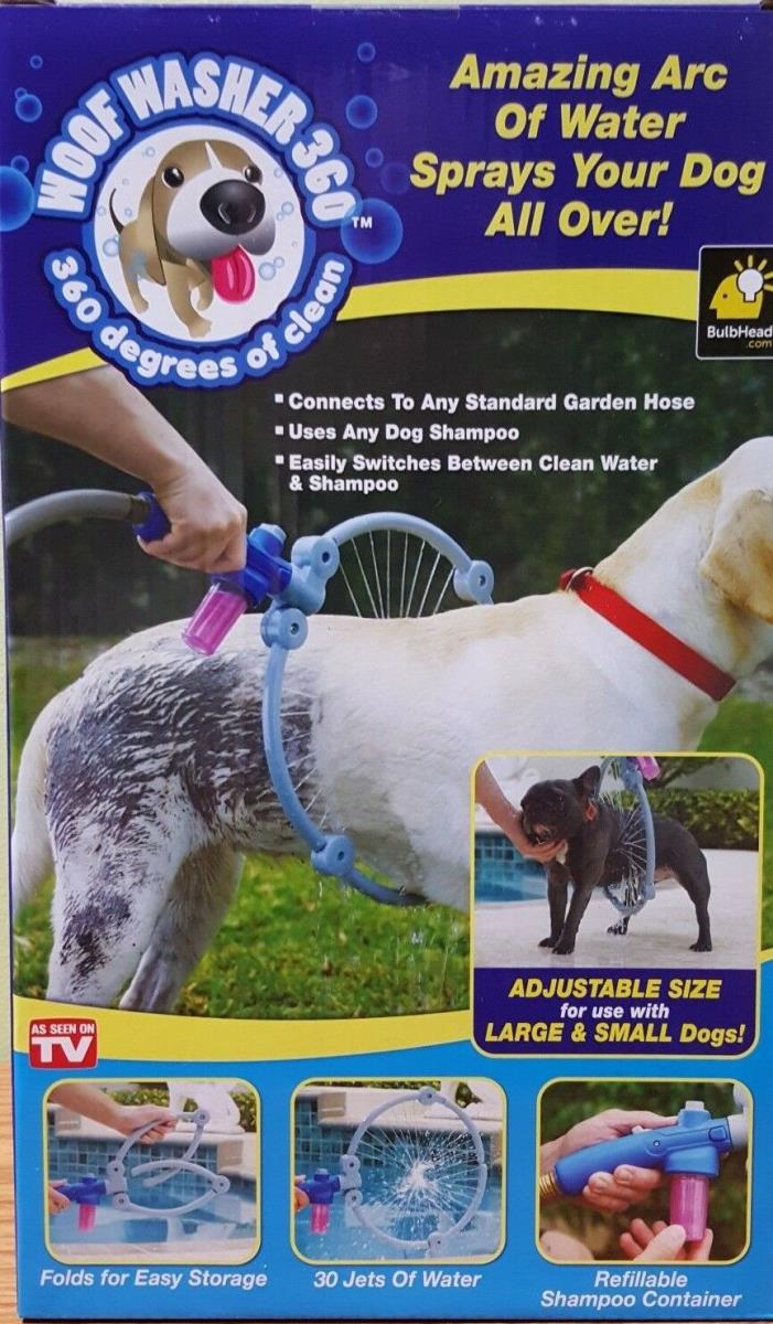Woof Washer 360 Dog Washing Station Attaches to garden hose