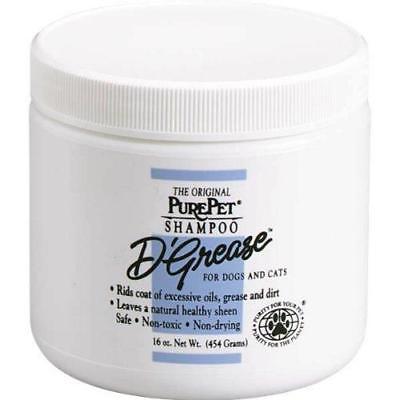 PurePet D-Grease Dog and Cat Shampoo, 16-Ounce