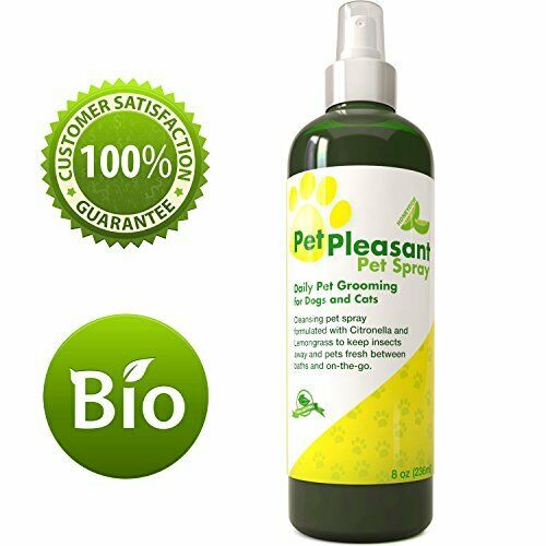 Pet Pleasant Pet Spray  for Cats & Dogs Citronella & Lemongrass 8oz