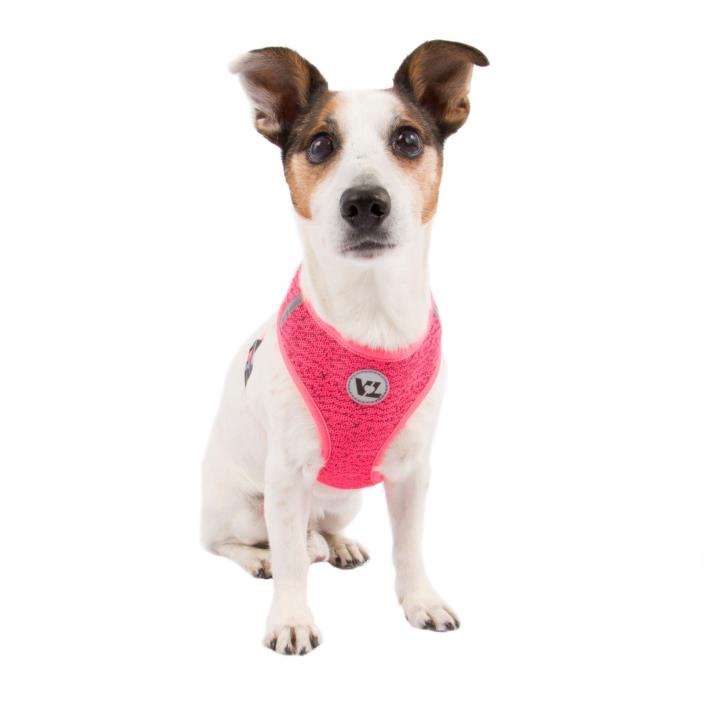 Vibrant Life PINK Flex Knit Body Dog Harness, Med, 17-20 inches