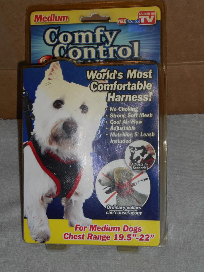 COMFY CONTROL HARNESS FOR Med DOGS CHEST RANGE 19.5 - 22 inches  (NEW)