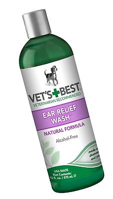 Vet's Best Ear Relief Wash Cleaner for Dogs 16 oz refill