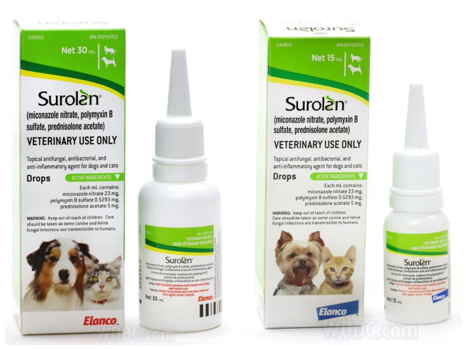 Ear cleansing drops for dogs and cats (15mL & 30mL)
