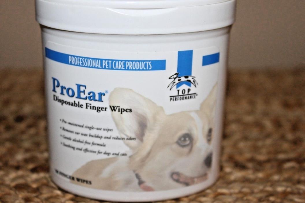 ProEar Top Preforming Anti-bacterial-fungal Disposable Finger Wipes-Grooming