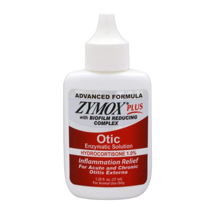 Pet Dog Zymox Plus Otic-HC 1 Yeast Infection Ear Care Treatment Solution 1.25