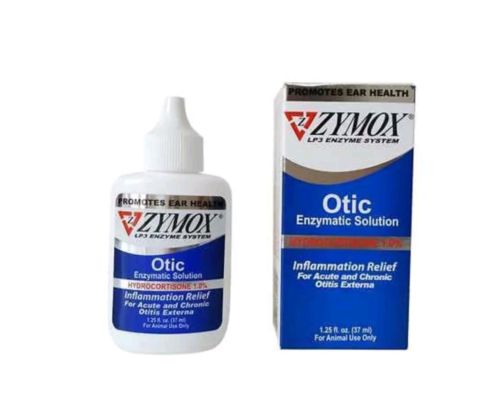 Zymox Otic HC 1.0 % Enzymatic Pet Solution with cortisone Dog otitis 1.25 oz