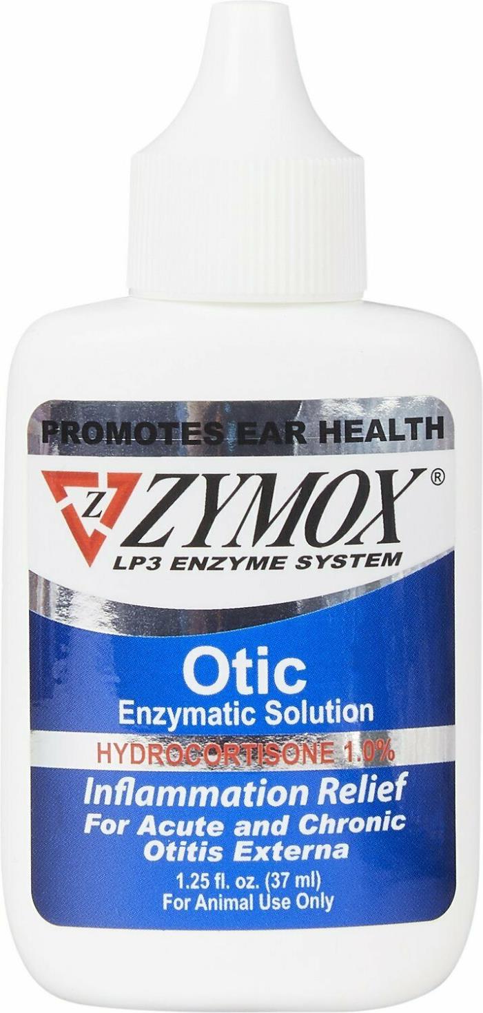 Zymox Otic Pet Ear Treatment with Hydrocortisone 8 oz botte Free Shipping