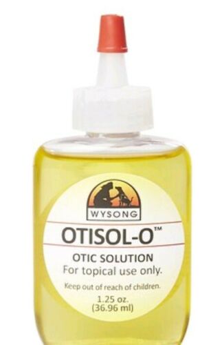 Wysong Otisol-O Oil Otic Solution for hard to clean ears for Dogs & Cats 1.25 oz