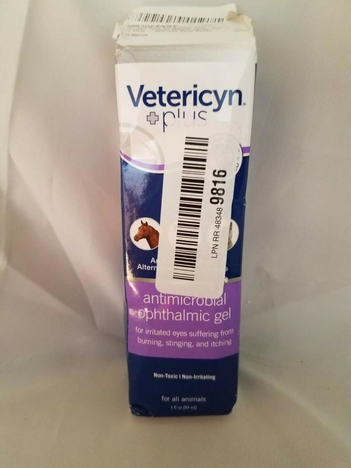 Vetericyn Plus - Antimicrobial Ophthalmic Gel - 3oz - expires 03/20