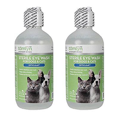 Tomlyn Sterile Eye Wash For Dogs & Cats Opticlear 4Oz 4Oz 2 Pack Pet Supplies