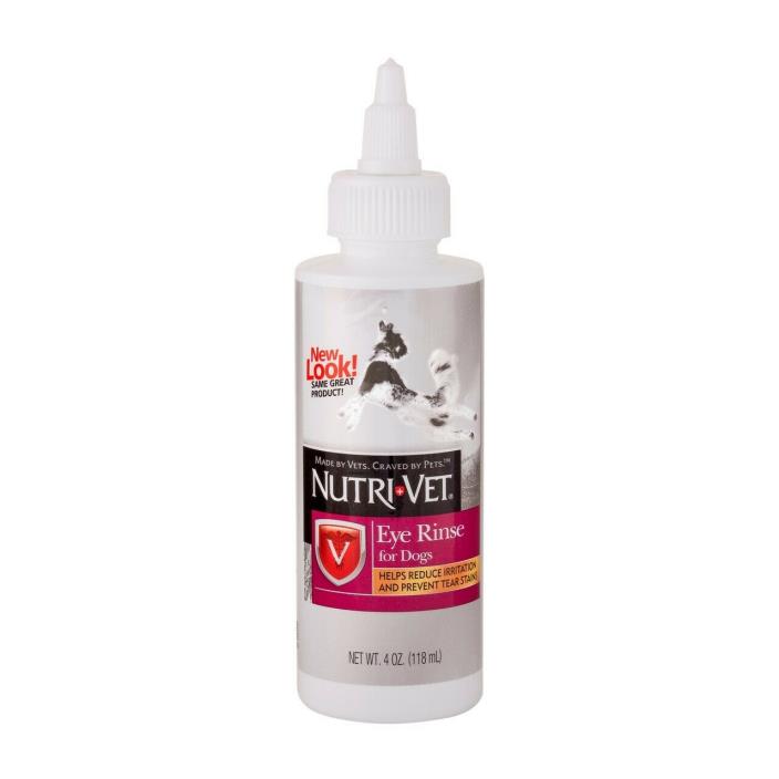 Nutri-Vet Eye Rinse Liquid For Dogs, 4-Ounce SEALED NEW Bottle