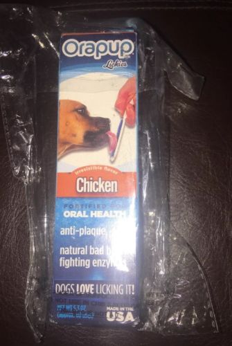 Orapup Lickies Oral Health Chicken Refill 5.3 oz., Anti-plaque Fights Bad Breath