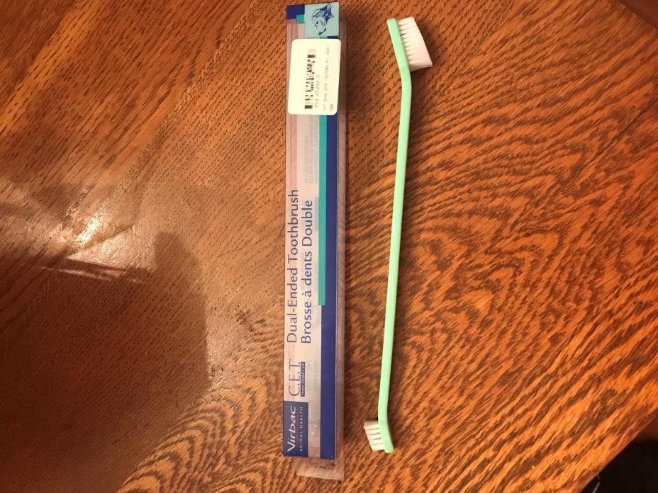 Virbac C.E.T. Dual Ended Pet Toothbrush for Cats and Dogs