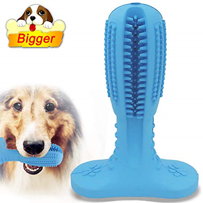 [Bigger! for Large Dog] Dog Toothbrush Stick Puppy Toothbrush Chew Toy with Hard