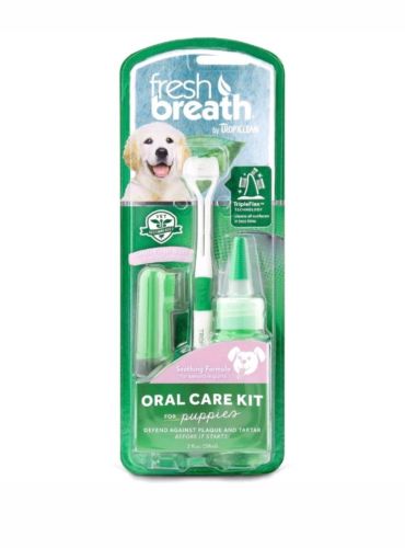 Tropiclean Fresh Breath Puppy Oral Care Kit, 2 oz.