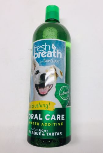 Fresh Breath by Tropiclean. For dogs, No brushing. Oral Care for pets