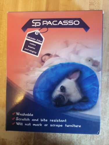 PACASSO New Soft Inflatable Recovery Collar Dogs 6.3''-10'' Neck Circumference