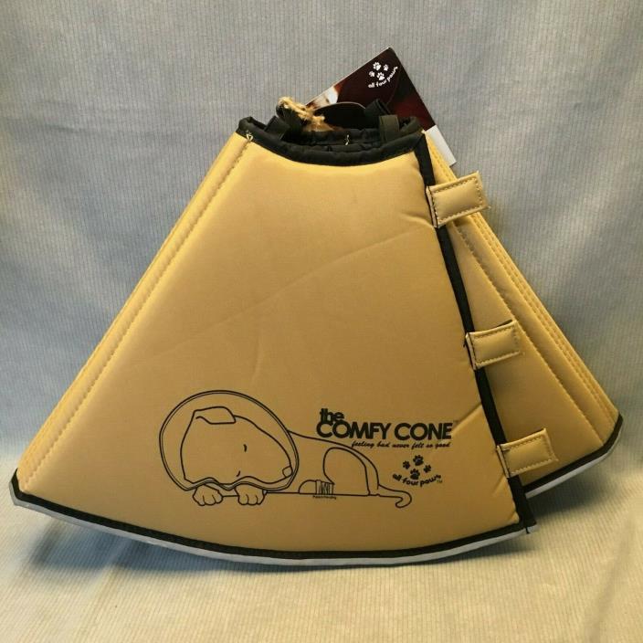Comfy Cone For Dogs New With Tags NWT All Four Paws M/XL Tan