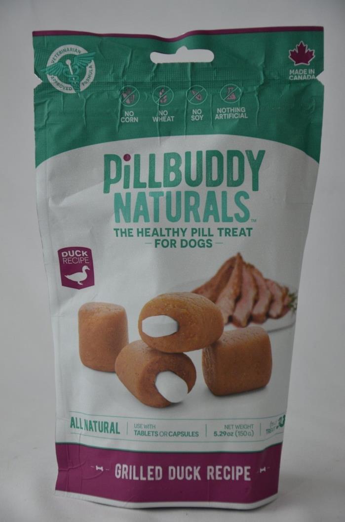 Pill Buddy Naturals Dog Healthy Pill Concealer Soft Chew Treat 30 Grilled Duck
