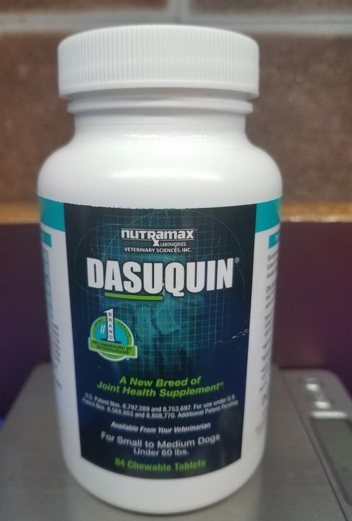 Dog Hip Joint Vitamins Chewable Dasuquin Nutramax  Open Bottle 79 CT Exp. 07/21