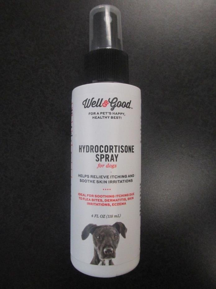 NEW Well & Good Hydrocortisone Spray For Dogs, 4 fl. Oz. (Expires 2020)
