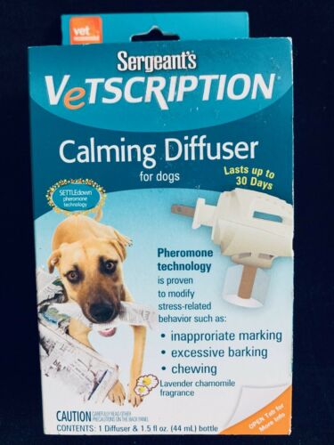 Sergeant's Vetscription Calming Diffuser for Dogs -NEW- Stress Relief for Dogs