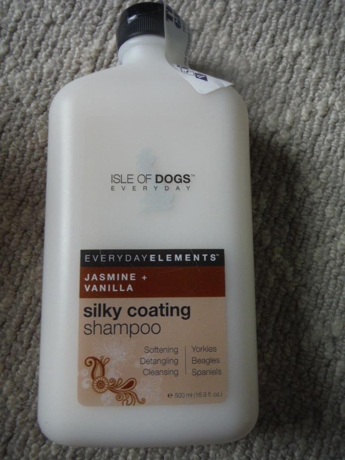 Isle of Dogs Everyday Jasmine & Vanilla Silky Coating Shampoo 16.9 oz. 500ml NEW