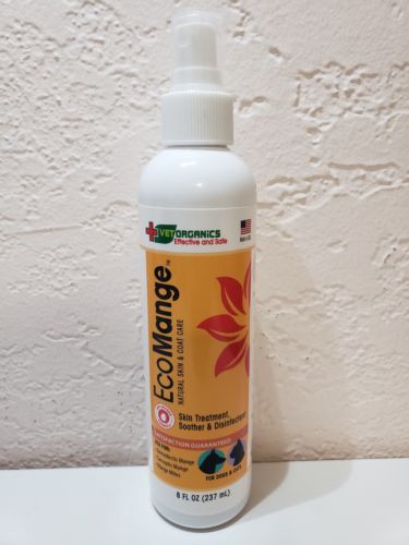 EcoMange Natural Anti-Mange Spray For Pets - Help relieve itching - 8 oz NEW!