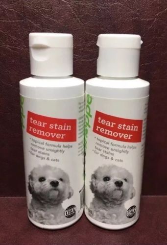 2 NEW PET SHOPPE TEAR STAIN REMOVER TOPICAL FOR DOGS & CATS 4 OZ