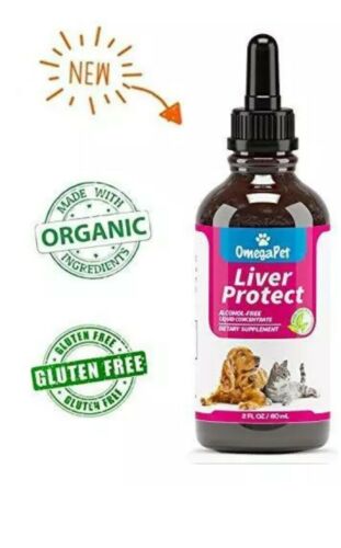 OmegaPet Milk Thistle Liver Support For Dogs & Cats, 2 oz Bottle, Exp. 04/2022
