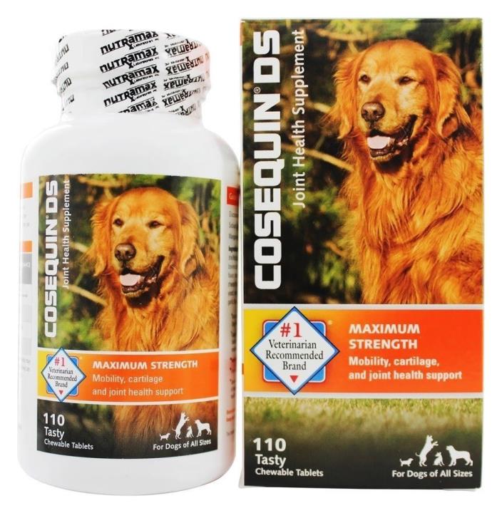 Cosequin DS Maximum Strength Joint Supplement for Dogs 110 TABLETS EXP 2022